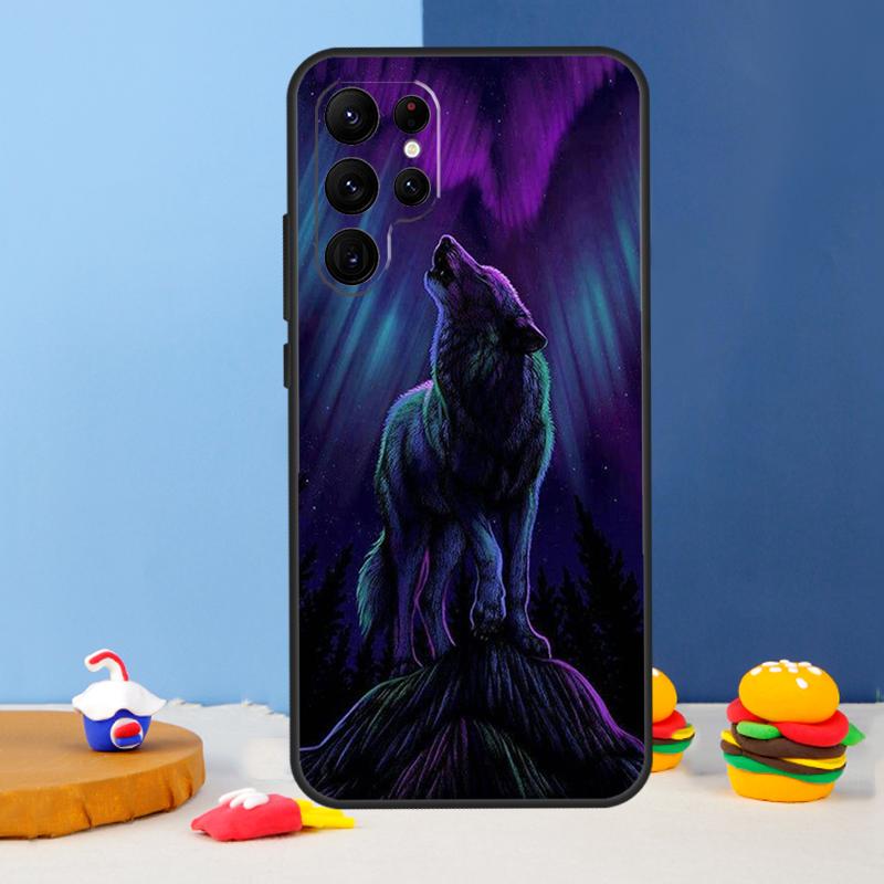 Чехол для телефона Animal Wolf Galaxy для Samsung Galaxy S24 S25 Ultra S9 S10 S20 S22 S21 S23 Plus S24 FE Cover Coque