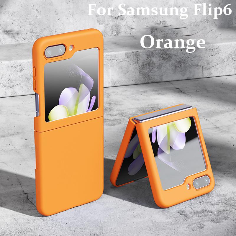 Чехол PC Skin Feel для Samsung Galaxy Z Flip 6 5 4 3 5G Flip 6 Flip 5, комплект из 2 предметов, защитный противоударный чехол Flip4 с защитой от царапин