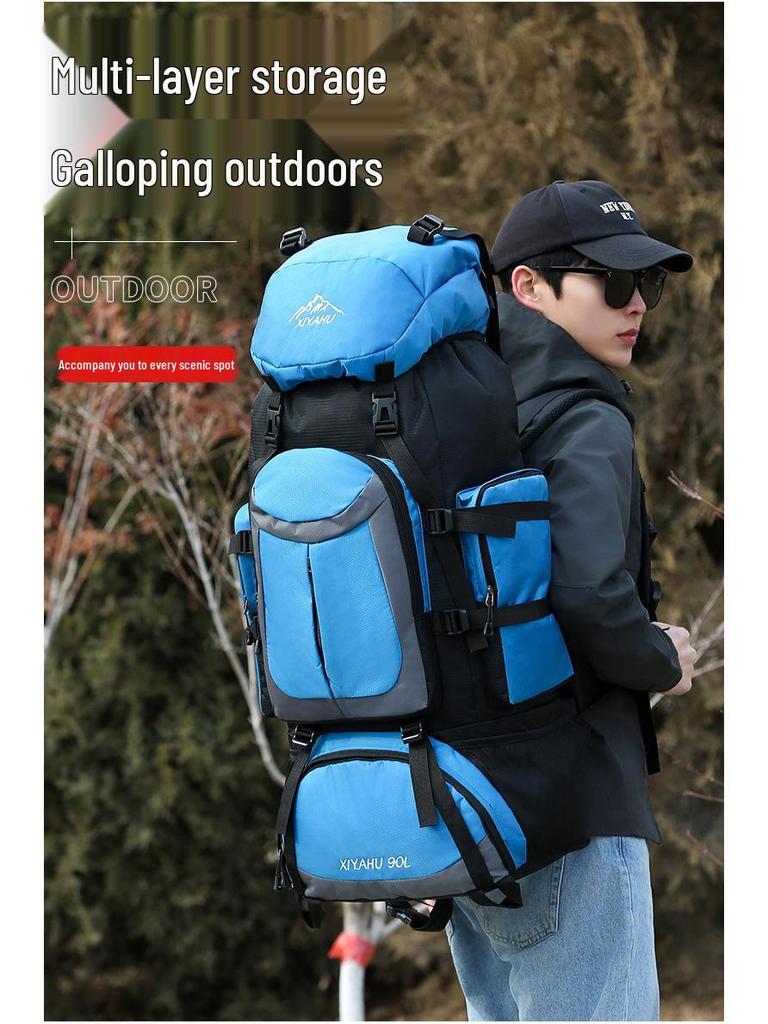 90L Waterproof Outdoor Hiking and Camping Backpack for Men