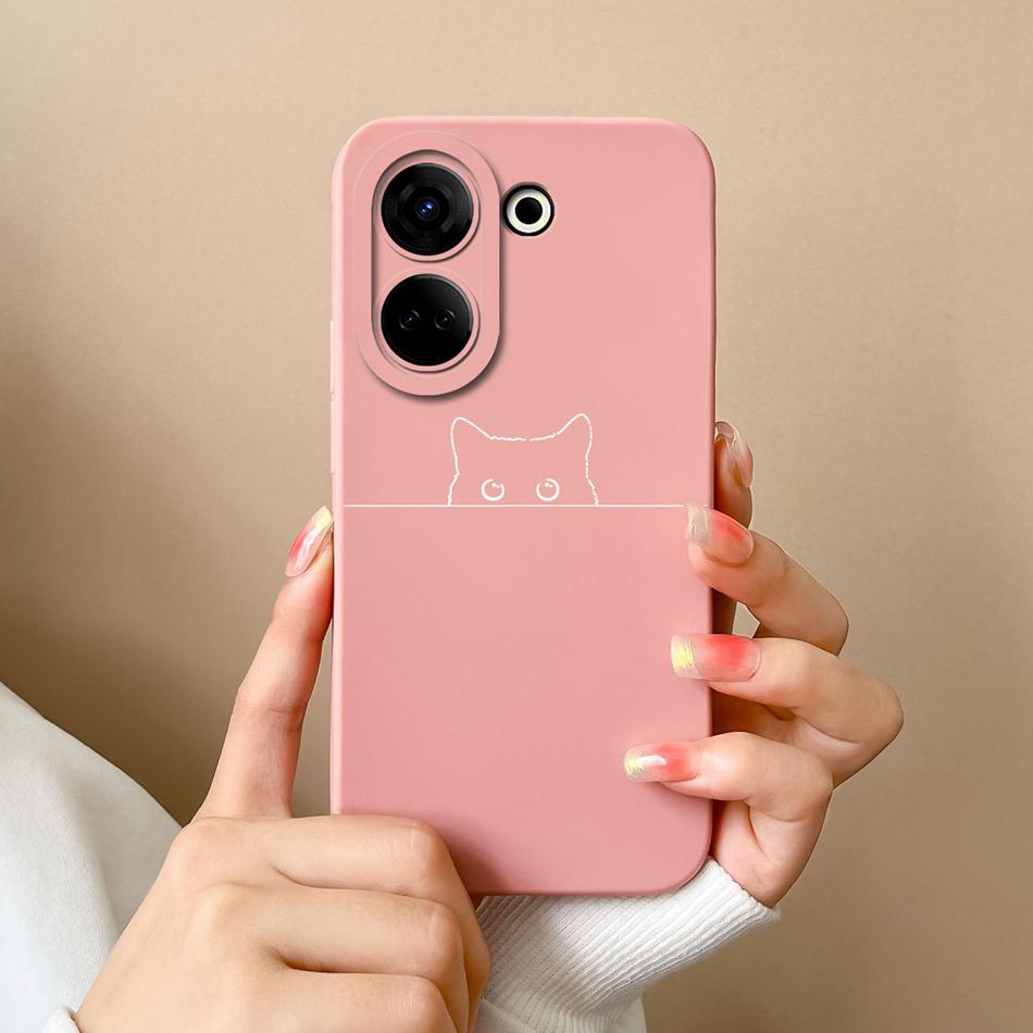 Soft Case For Tecno Camon 20 Pro 4G 5G 20Premier Bear Liquid Silicone Full Coverage Bumper For Tecno Camon20 20Pro Funda Shell
