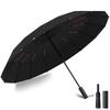 Folding Umbrella Sturdy 16 For Both Sunny and Rainy Auto Folding Large Size Strong Wind Super Water Heavy Rain UV Light Heat UV Folding Convenient To