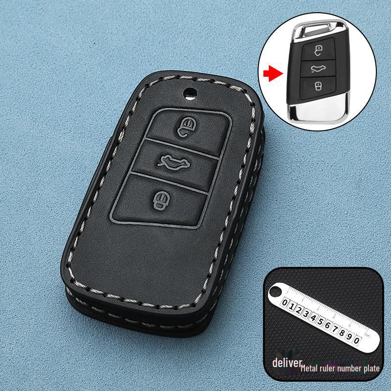 Чехол для автомобильного ключа Volkswagen 2024 для Lingdu, ID.3, Magotan, Passat, ID.4, Golf 8 - пряжка для сумки высокого класса