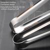 1Pcs 304 Stainless Steel Grill Tongs Non-Slip BBQ Steak Clip Food Clip  Kitchen Gadgets Accessories
