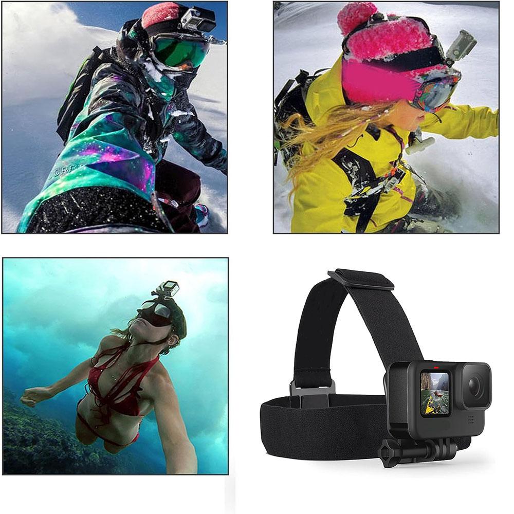 Head Mount Band Strap Adjustable For Gopro Hero 12 11 10 9 8 7 6 DJI OSMO