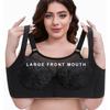 Sexy Bra for Women In Plus Size with Steel Rims Adjustable Shoulder Straps Lace Front Buckle Bra