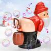 Christmas Santa Claus Bubble Blower with Music Funny Automatic Fart Bubble Blower Toy Bubble Maker Christmas Stocking Stuffers