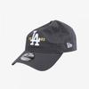 New Era La Dodgers Ear Number Unstructured Ballcap Dark Graphite 15206354