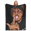 Вязаный плед Juice Music Wrld из мягкого бархата для спальни, дивана и кровати.