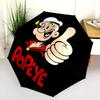 Узор Popeye, автоматический складной зонт, портативная и складная конструкция, 8 спиц, рождественский или день рождения подарок.