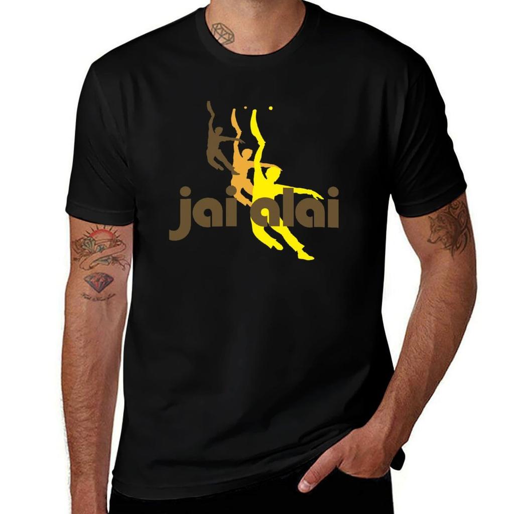 Jai Alai Vintage T-Shirt Plus Size Summer Short Sleeve T-Shirt