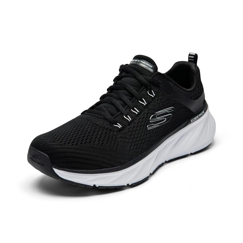 Skechers Edgeride Men Versatile Comfort Mesh Wear Resistant Breathable Low Top Casual Shoes Black White 232843-BKW