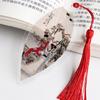 Chinese Archaic  Bookmarks Plastic Leaf Vein Bookmark Landscape Painting Bookmarks  Friends