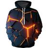 2023 Новая красочная толстовка с капюшоном Flame 3D Fluorescence Sweatshirt для мужчин/женщин, осенне-зимнее пальто, одежда, забавная куртка, черные толстовки с капюшоном