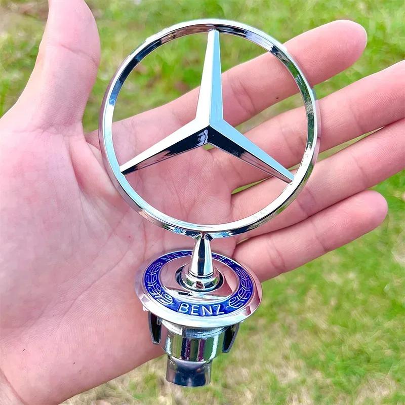 1 шт. 44 мм 57 мм 74 мм Металл Для Mercedes Benz Передний Капот Головной GLA GLB GLC GLE E200 E260 E300 Значок Эмблема Аксессуары
