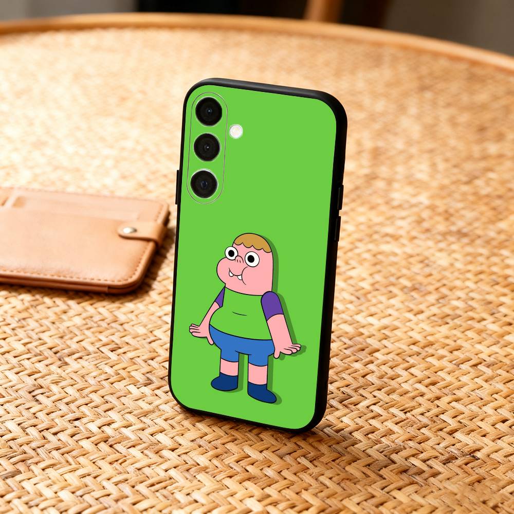 S-Sassy cartoon C-Clarences Phone Case For Samsung A73,72,71,A52,51,40,41,A22,A32,31,A13, Soft Black Shell