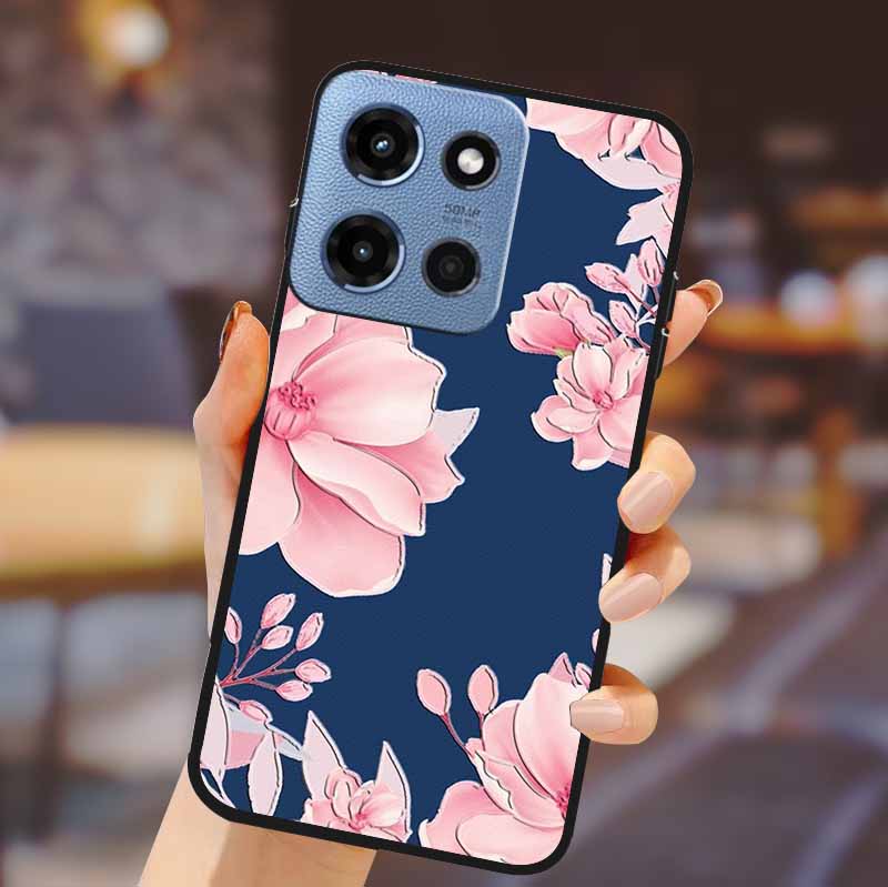 Чехол-бампер для телефона Motorola G 5G 2025, мягкий ТПУ-силикон, задняя крышка, 3D тиснение цветка, корпус для Motorola Moto G 5G, Fundas Coque