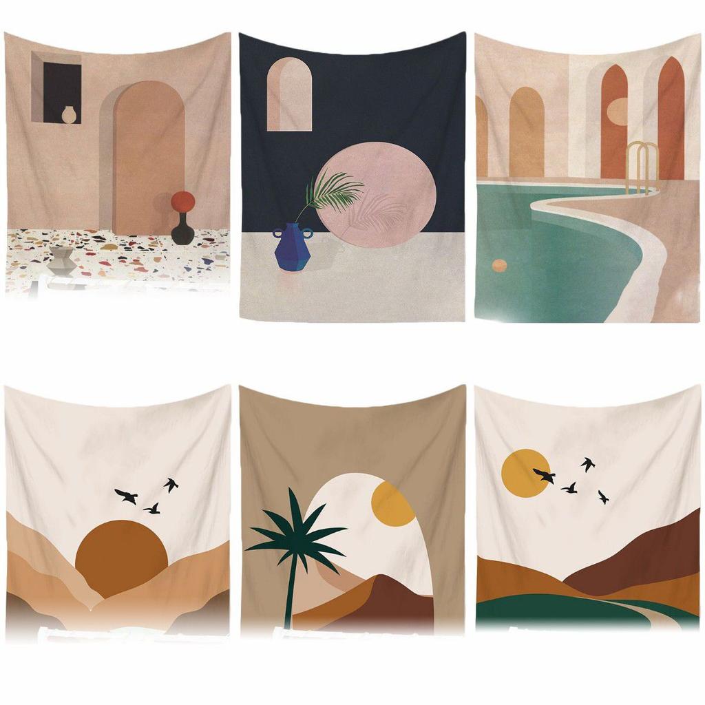 Wall Tapestry Hanging Bedroom Aesthetic Sun Moon Art Decor Background Prop Photo