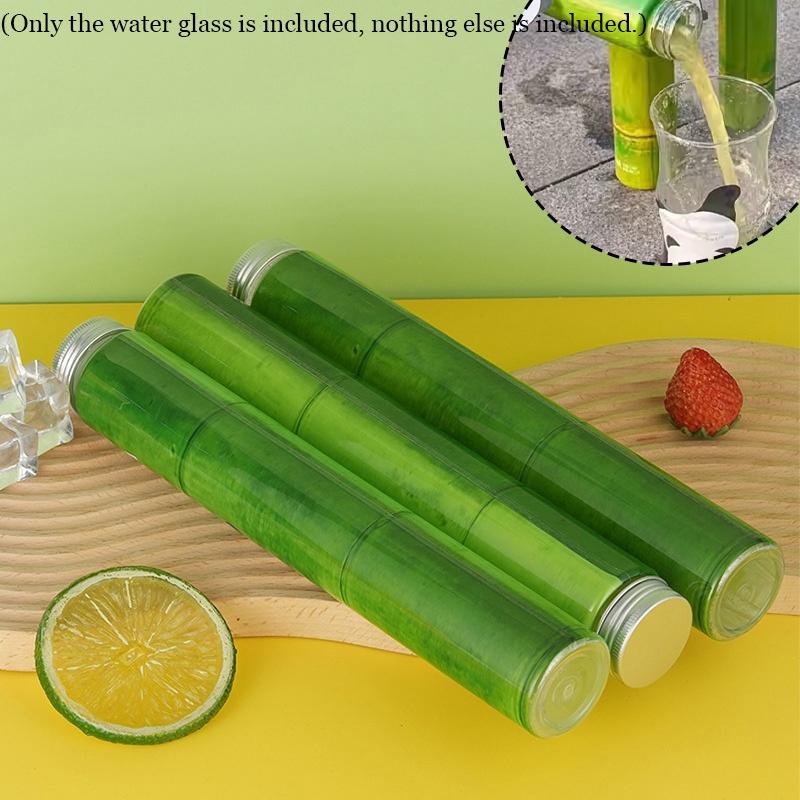 400 мл ПЭТ Пластиковый Тамблер с Дизайном Бамбука для Занятий Спортом на Открытом Воздухе и Напитков