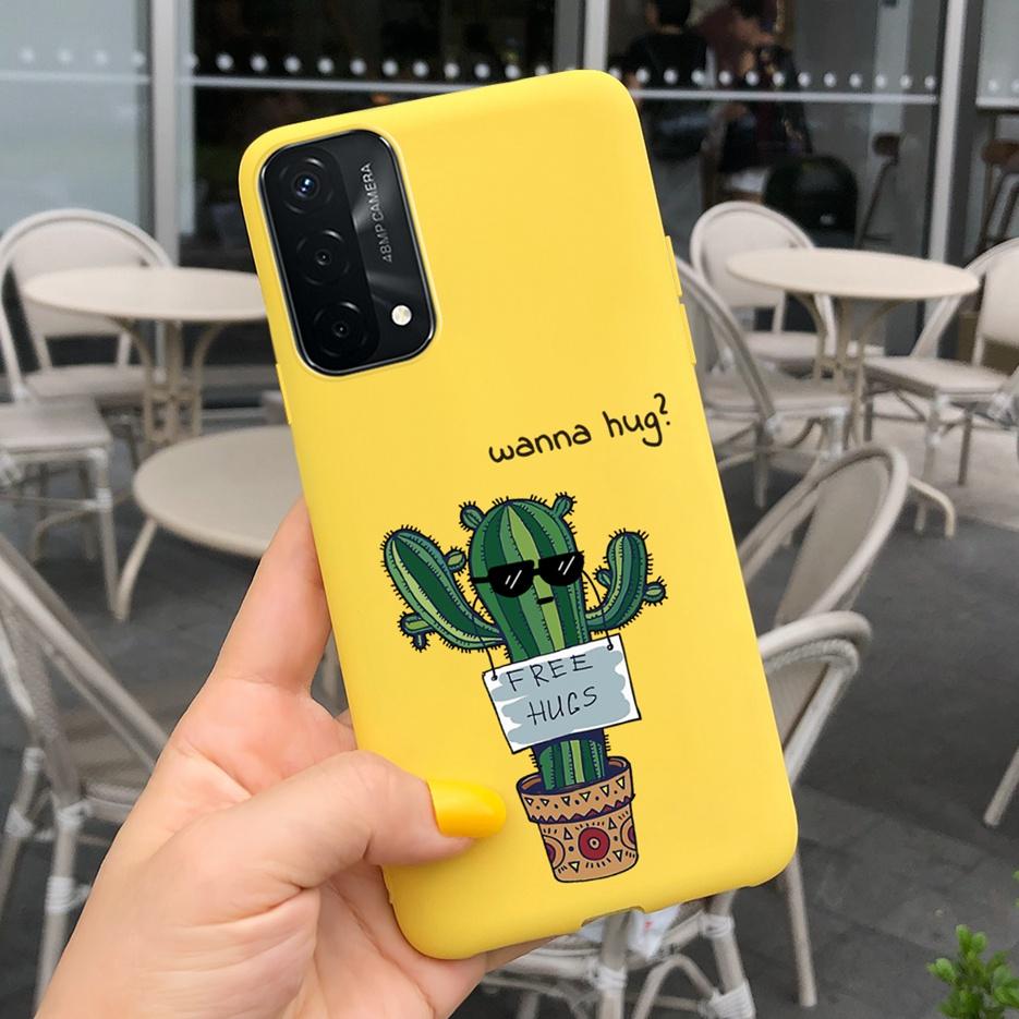 For Oppo A74 4G Case CHP2219 New Fashion Soft Silicone Phone Back Cover For Oppo A74 5G OppoA74 A 74 Cases Fundas Cartoon Bumper