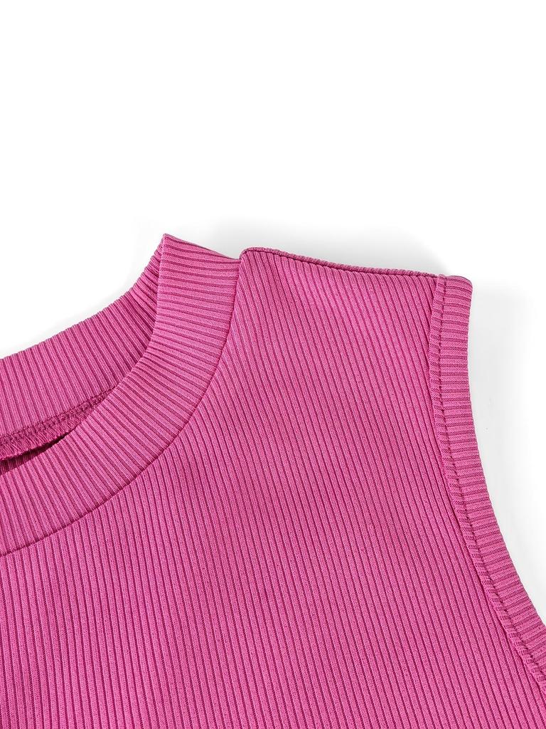 Женский фактурный укороченный топ без рукавов с вырезами, лето 2025