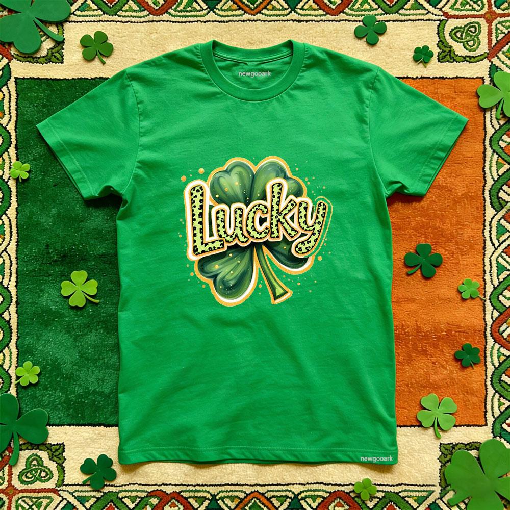 St Patricks Day lucky Irish 317t shirt green cotton funny festival graphic t shirts Casual Unisex Adult woman man Party tee