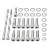 For GM LS Stainless Steel Oil Pan Bolt Kit Set, for LSX LS2 LS3 LS6 LS7 4.8 5.3 6.0 6.2L, for LM7 LR4 LQ4 LS6 L59 LQ9 LM4 L33