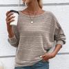 Women's Casual Batwing Sleeve Pullover Sweater Loose Fit and Comfortable Tops