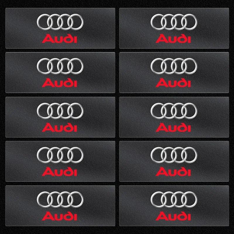 Car Steering Wheel 3D Sticker Decals Emblem Badge Car Styling For Audi A8 A5 A6 C5 C6 C7 A7 A3 A4 B5 B6 B7 B8 B9 D3 Q3 Q5 Q7 TT
