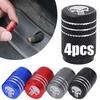 4pcs/pack Creative Skull Head Logo Car Tire Valve Caps - Aluminum Alloy Valve Core Cover with Sealant Pad Accessories Tools New