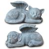 Odor Garden Design Cat Figurine Memorial Stone Ornaments Pet Tombstone Sculpture Angel Dog Statue