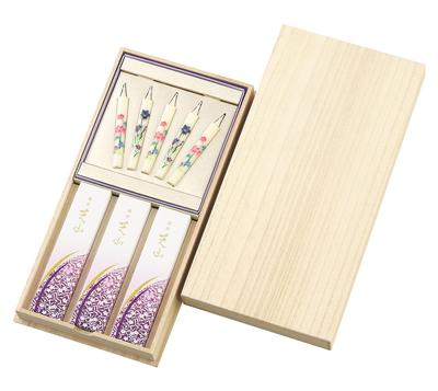 Коробка с изображением свечей Shibayama paulownia, набор из 1 шт., 5 шт.,