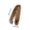 Spice Girl Long Fur Scarf Faux Mink Thickened Soft Scarf Warm Plush Solid Color Fur Collar Scarf
