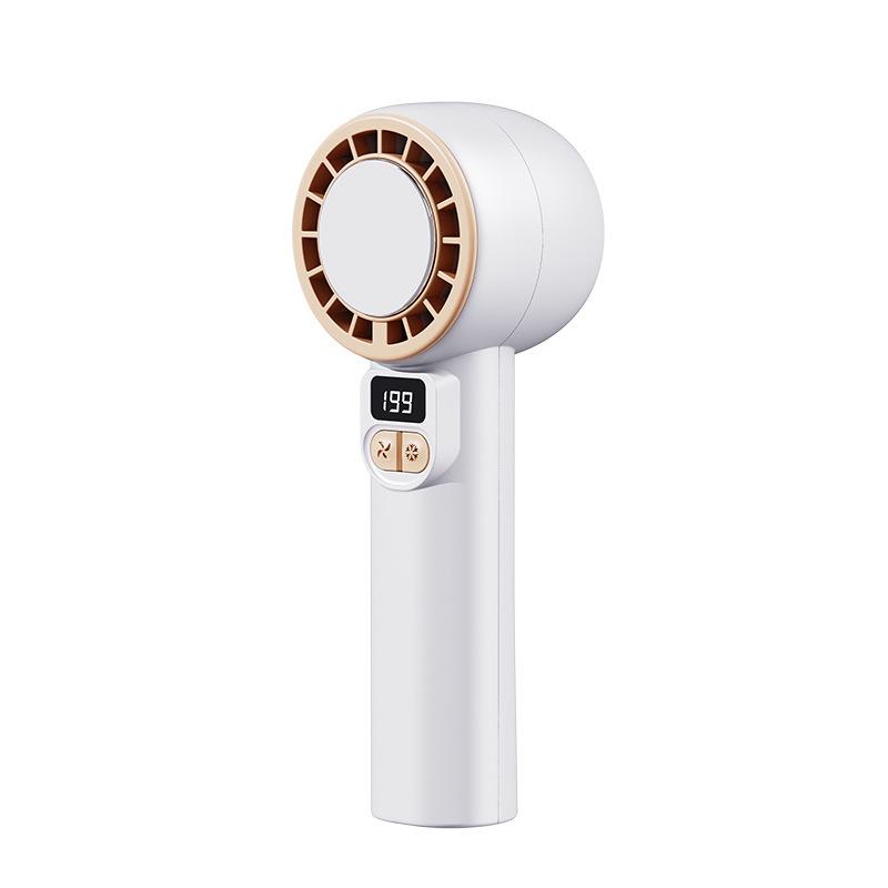 Mini Portable Handheld USB Fan with Digital Display & Ice Pack