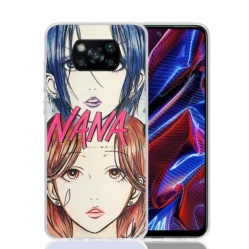 NaNa Osaki Anime Case Phone Cover for Xiaomi Redmi Note 10 9 9S 8 8T 7 5 Pro Mi 12T 11T 10T 9T 12 11 Lite A3 A2 Trend Fundas Mi