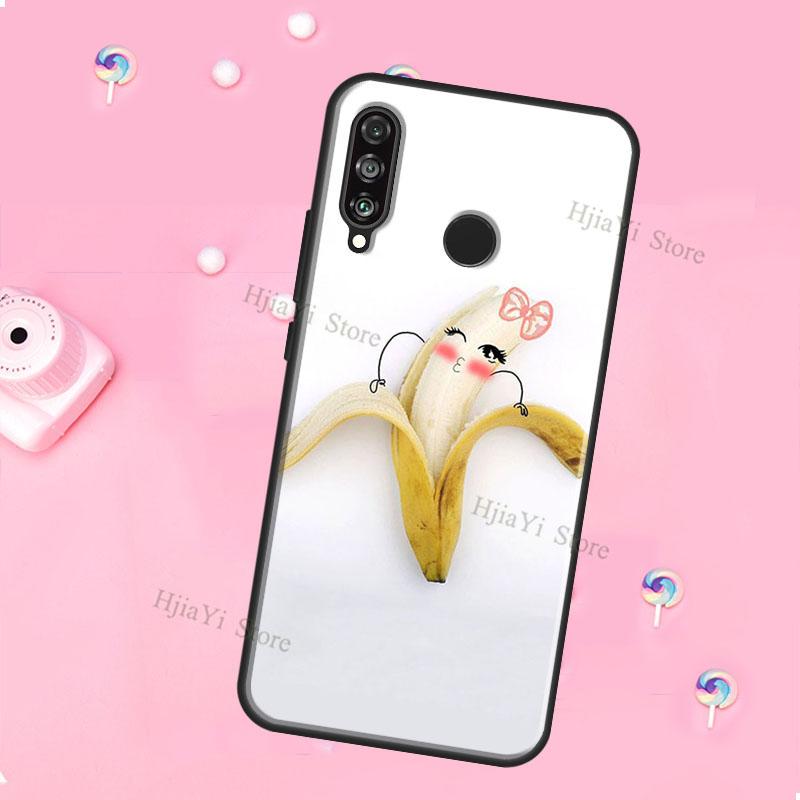 Cartoon Cute Fruit Yellow Banana For Huawei Honor Magic 5 Lite X8 X9 X8a X9a 50 70 P20 P30 P40 P50 P60 Pro P Smart 2019 Case
