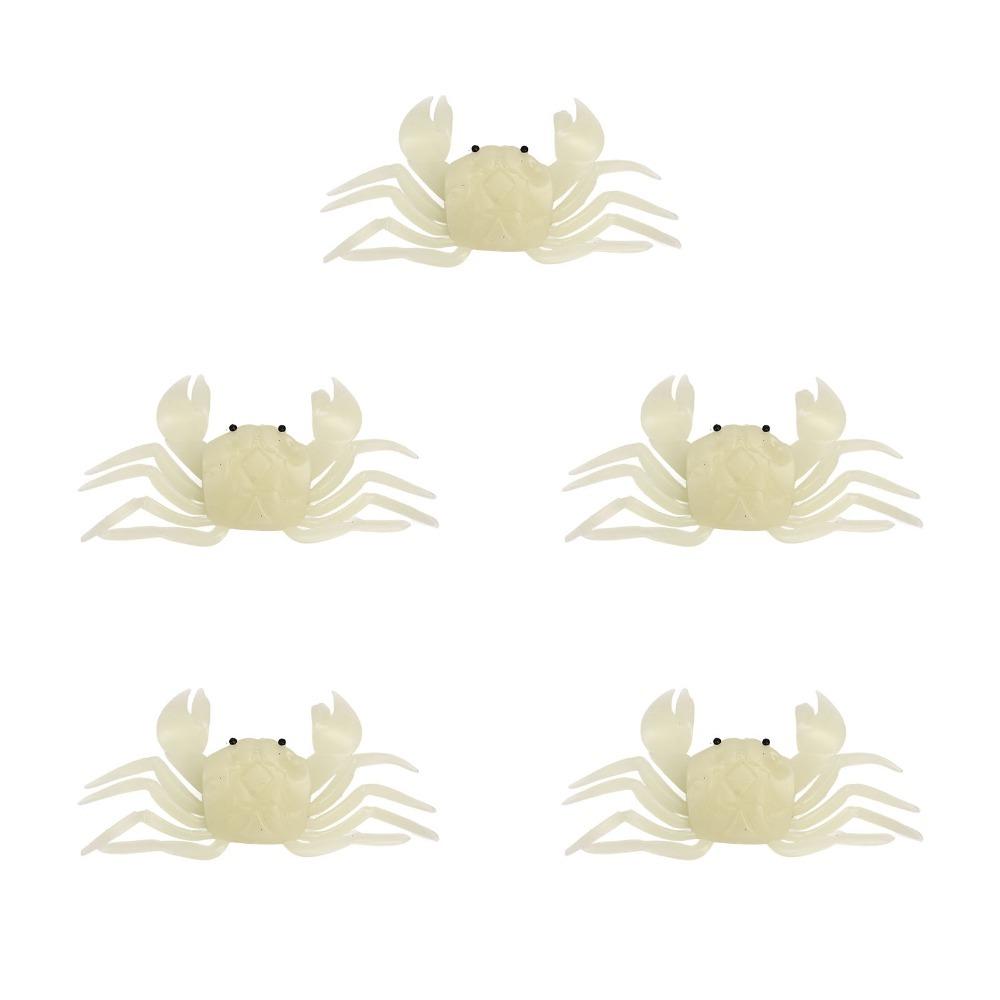 5PCS 140*40mm Artificial Crab Lure Soft Simulated Crab Bait Durable Crab Lure Saltwater Fishing