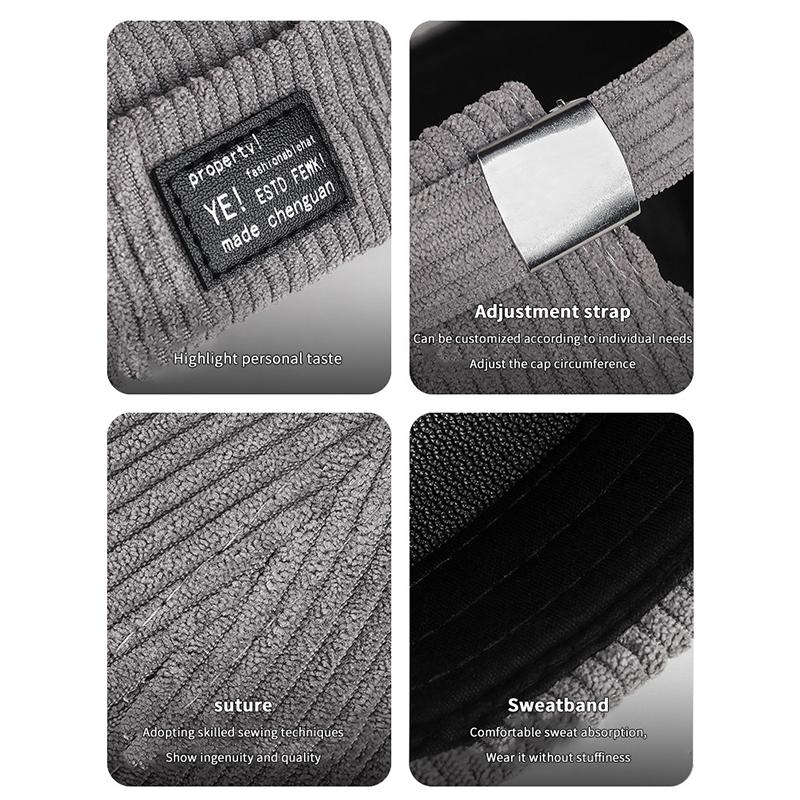 Однотонная винтажная мужская регулируемая кепка Landlord Docker, многоцелевая шапка-бини для улицы, шляпа-купол, хип-хоп-шляпы