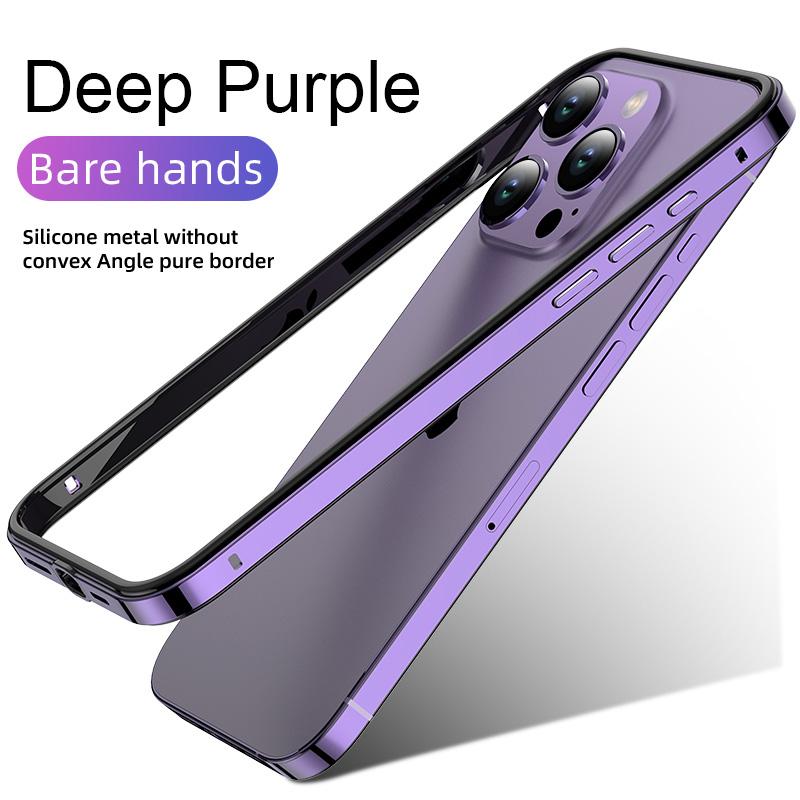 Hybrid Silicone Frame Aluminum Metal Phone Case For iPhone 17 16 15 14 13 12 Pro Max Better Heat Bumper