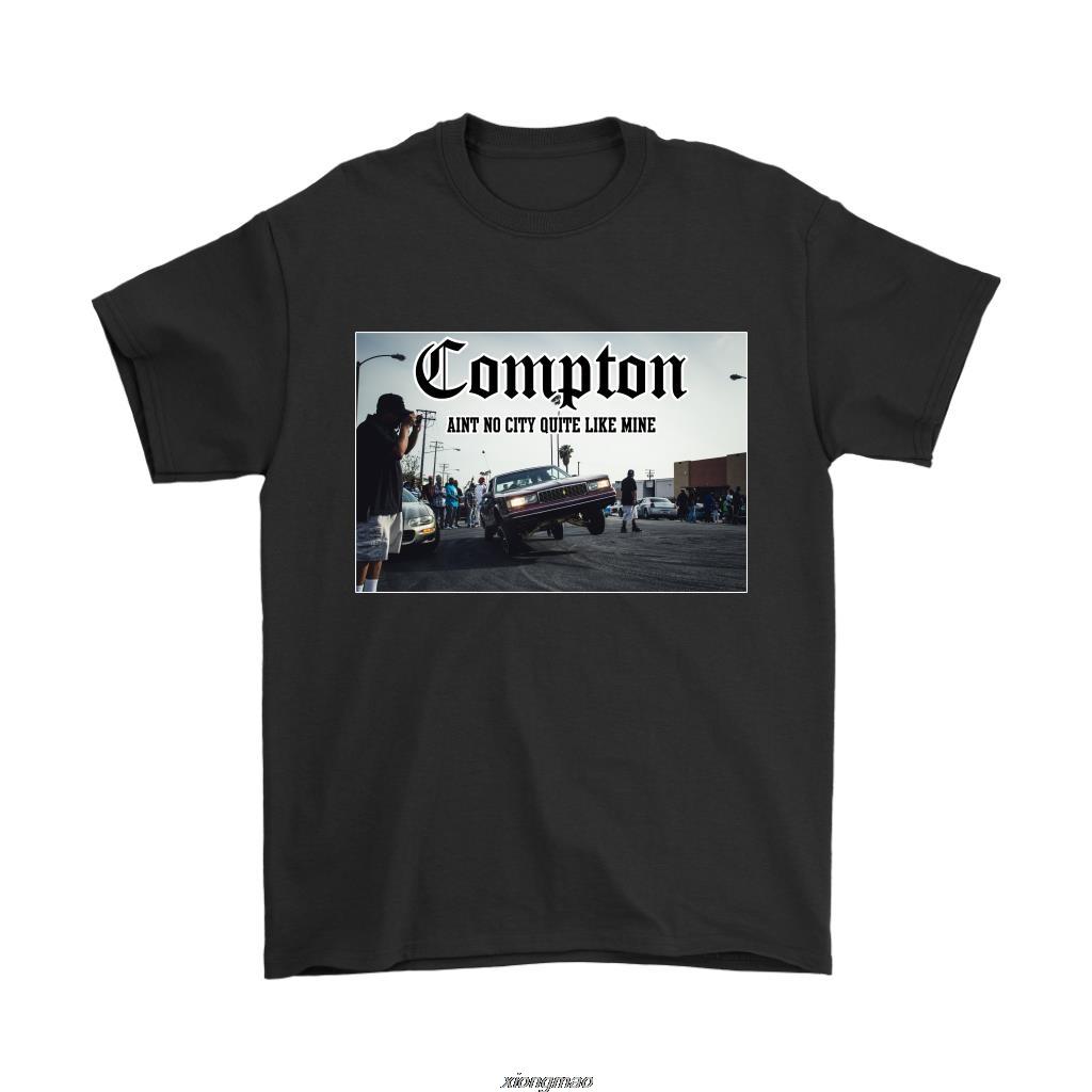 Compton Los Angeles Kendrick Lamar Lowrider Tshirt High Quality Printed 100 Cotton European Size XS5XL Tee Shirts