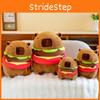 Adorable Plush Capybara Toy Burger Cartoon Girl Sleep Companion Birthday Gift