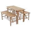 VidaXL Table with 2 Benches 100 Cm Bamboo