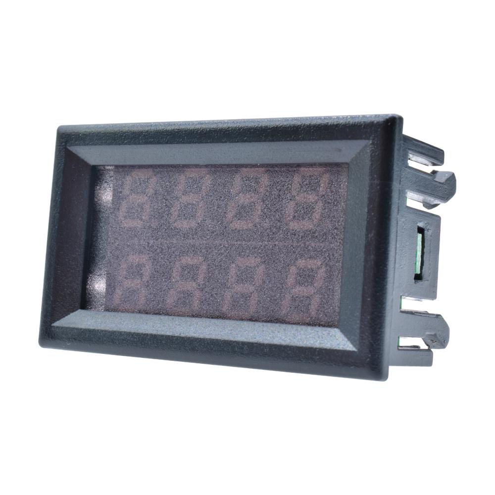 DC 0-100В 0-200В 10А Двойной светодиодный цифровой вольтметр амперметр Автомобильный Мотоцикл Измеритель напряжения тока Детектор вольт Тестер Панель монитора