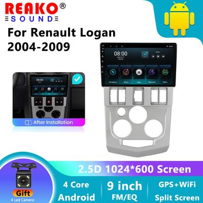 Беспроводное автомобильное радио Carplay для Renault Logan 1 2004-2009, Android, мультимедийный видеоплеер, GPS-навигация, WIFI