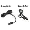 3M 5M DC 12V профессиональный черный высококачественный адаптер для камеры видеонаблюдения для домашней безопасности удлинительный кабель питания