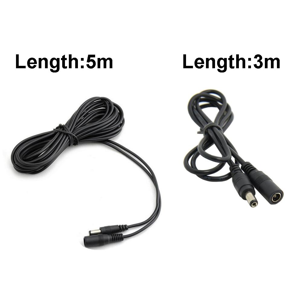 3M 5M DC 12V профессиональный черный высококачественный адаптер для камеры видеонаблюдения для домашней безопасности удлинительный кабель питания