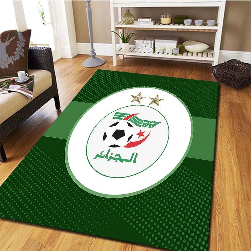 Algeria National Football Carpet Rug for Living Room Bedroom Home Sofa Decoration,Kids play Non-slip Floor Mat