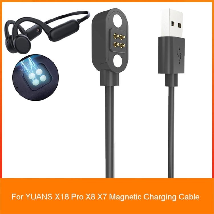 Магнитный кабель для зарядки для наушников YUANS X18 Pro X8 X7, адаптер питания