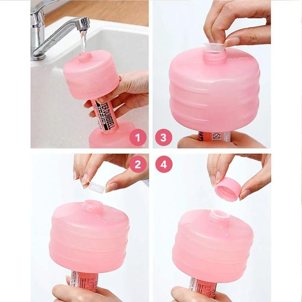 Multifuntion Dumbbell Water Cup Home Exercise Fitness Water Bottle Water-filled Dumbbells  School