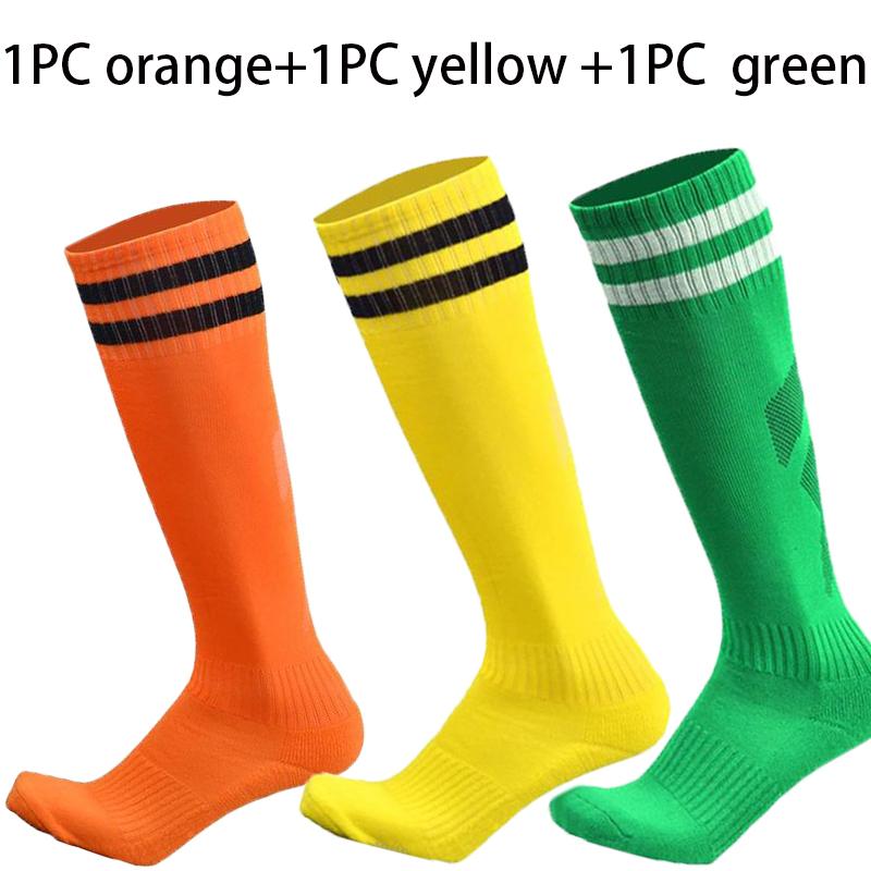 1-3/PCTowel Bottom футбольные носки длинные влагопоглощающие и противоскользящие спортивные носки полосатые детские футбольные носки длиной до колена