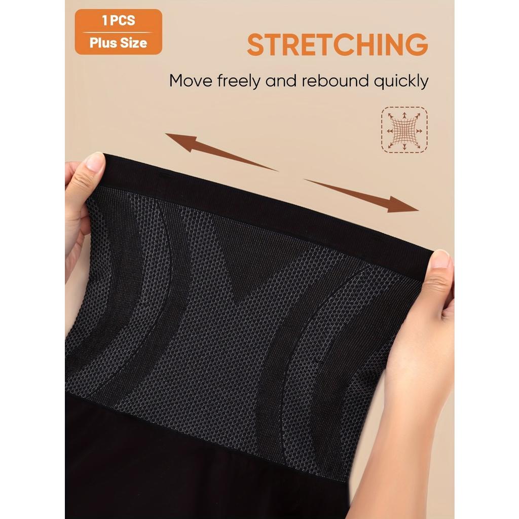 Женские утягивающие шорты с высокой талией, бесшовная подтяжка живота и подтяжка бедер, нейлоновый трикотаж, однотонный, можно стирать вручную, шорты больших размеров